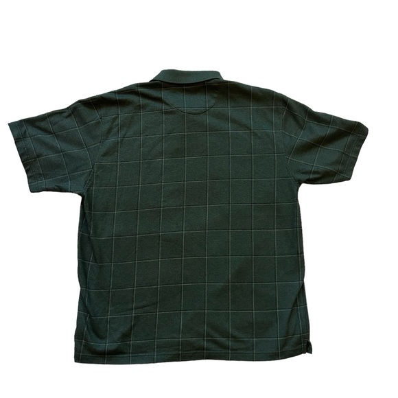 SOLD Van Heusen Mens Plaid Polo Shirt Green Size Extra Large Golf Short Sleeve - Picture 2 of 3